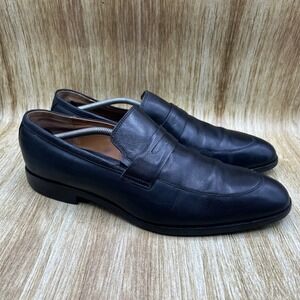 Hugo‎ Boss Penny Loafers Men's Size 11 Black Casual Dress Shoes Leather Slip On